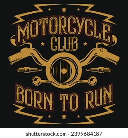 Motocicletas o diseño de camisetas gráficas 