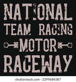 Motorcycle racing or motorbike racing typography vintage or graphics tshirt design 