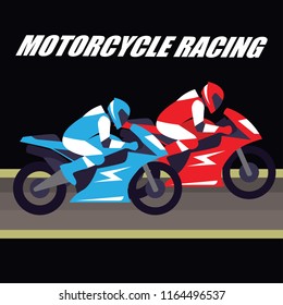 motorcycle racing poster and banner. vector illustration