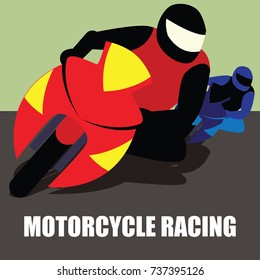 motorcycle racing poster and banner. vector illustration