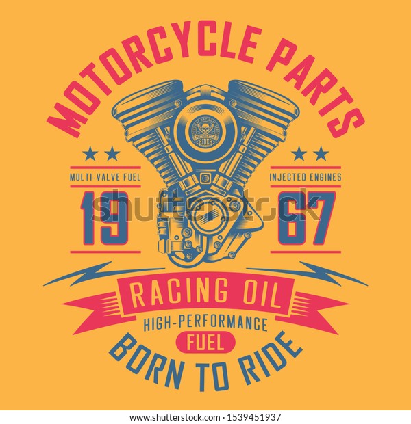 Motorcycle\
racing typography, tee shirt graphics,\
vectors