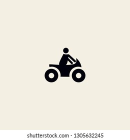 motorcycle racing vector icon