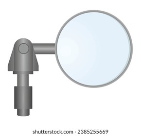 Motorcycle rear view mirror. vector illustration