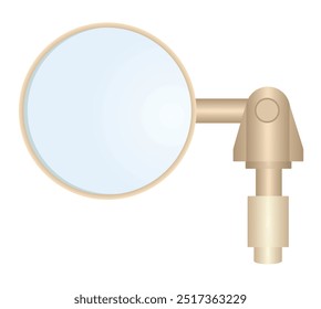 Motorcycle rear view mirror. vector illustration