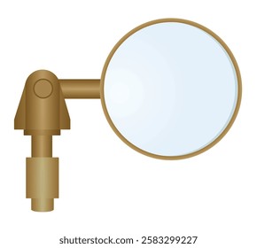 Motorcycle rear view mirror. vector illustration