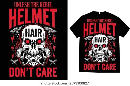 Motorcycle rebel rider rider motorcycle skull skeleton rebel T-shirt design