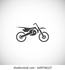 Motorcycle related icon on background for graphic and web design. Creative illustration concept symbol for web or mobile app.