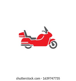 Motorcycle related icon on background for graphic and web design. Creative illustration concept symbol for web or mobile app.