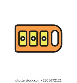 Motorcycle Remote Icon Vector Illustration