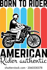 Motorcycle ride t shirt design