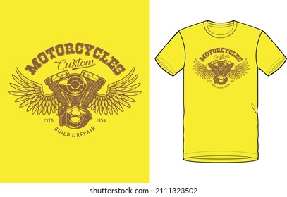 Motorcycle rider Artwork for men's 