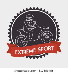 motorcycle rider extreme sport banner