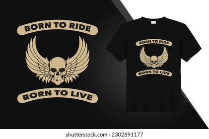 Motorcycle rider vintages t shirt design