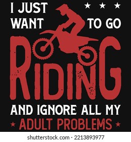 Motorcycle riders tshirt design vector design 