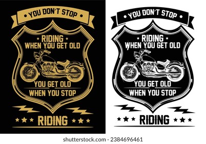 Motorcycle riding tshirt design vector design	
