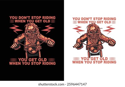 Motorcycle riding tshirt design vector design	
