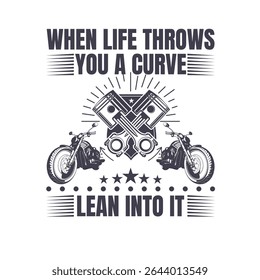 Motorcycle riding tshirt design vector design