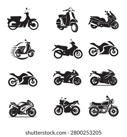 Motorcycle and Scooter Elements Collection