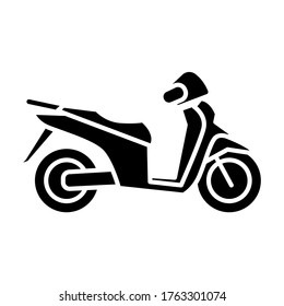 Motorcycle, scooter matic icon vector design - vehicle icons