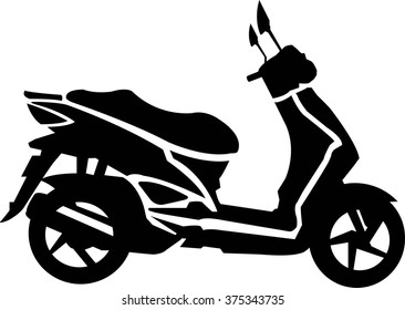 Motorcycle scooter side 1