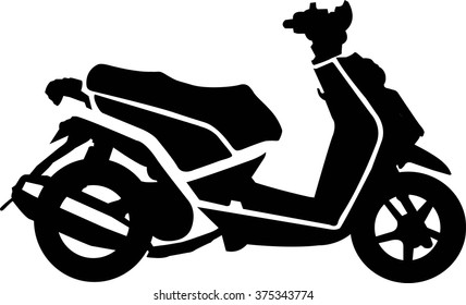 Motorcycle scooter side 1