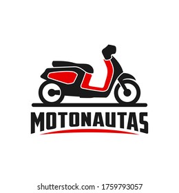 Motorrad-Roller-Vektorgrafik-Logo