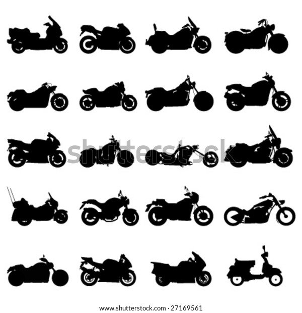 Motorcycle Set Stock Vector (Royalty Free) 27169561