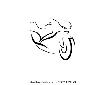 Motorcycle Shield vector design
