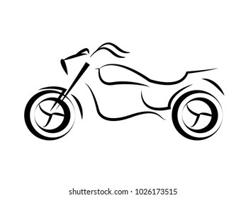 Motorcycle Shield vector design
