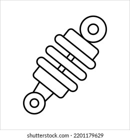 motorcycle shock icon on a white background