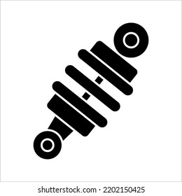 motorcycle shock icon on a white background