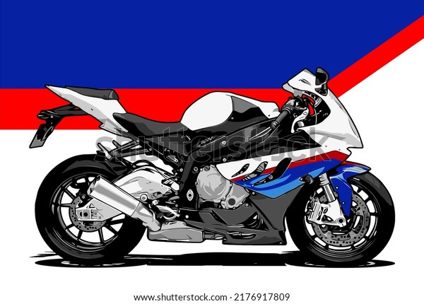 motorcycle side view vector\
template