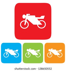 Motorcycle sign, Vector icon