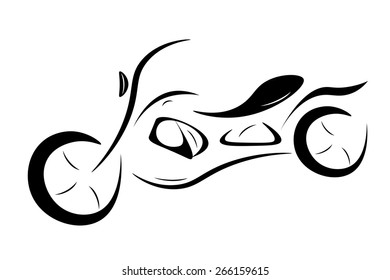 Motorcycle silhouette