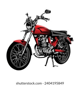 Motorcycle silhouette design vector classic