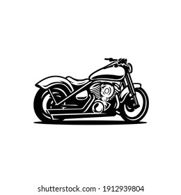 Motorcycle silhouette. Motor bike vector isolated image