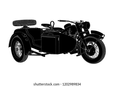 motorcycle silhouette vector