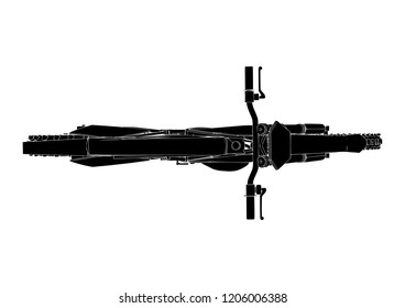 motorcycle silhouette vector
