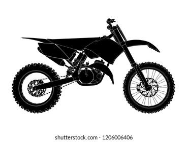 motorcycle silhouette vector
