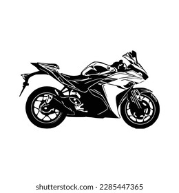 Motorcycle silhouette Vector. Art Vectorizer.