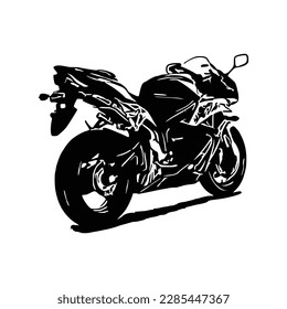 Motorcycle silhouette Vector. Art Vectorizer.