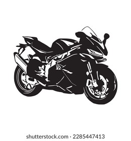 Motorcycle silhouette Vector. Art Vectorizer.