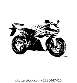 Motorcycle silhouette Vector. Art Vectorizer.