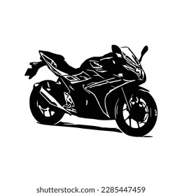 Motorcycle silhouette Vector. Art Vectorizer.