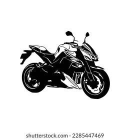 Motorcycle silhouette Vector. Art Vectorizer.