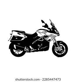 Motorcycle silhouette Vector. Art Vectorizer.