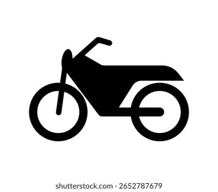  Diseño del Vector de la silueta de la motocicleta con el fondo blanco