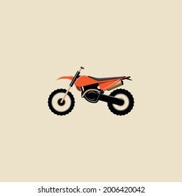 Motorrad, einfache FarbVektorgrafik