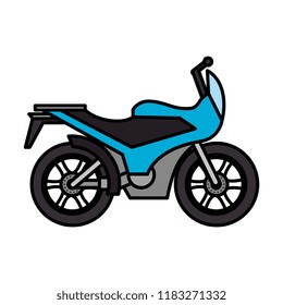 motorcycle sport isolated icon