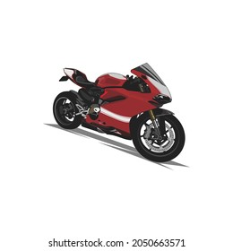 Motorik-Sportseitenansicht Vektorgrafik